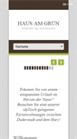 Mobile Screenshot of haus-am-gruen.de